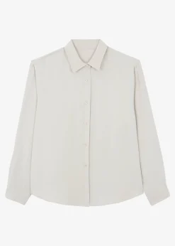 The Frankie Shop Lotta Fluid Shirt Beige Discount
