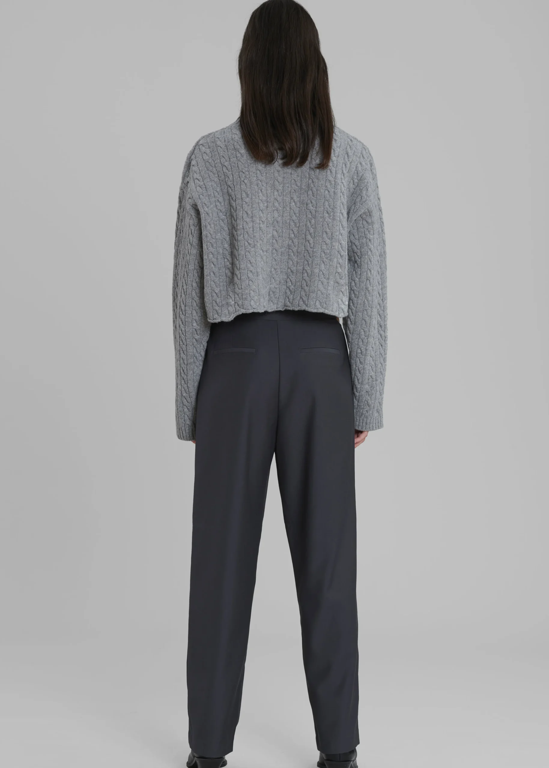 The Frankie Shop Louise Cut Out Trousers Charcoal Hot