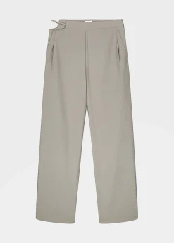 The Frankie Shop Louise Cut Out Trousers Olive