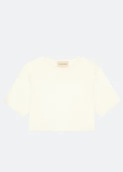 The Frankie Shop Loulou Studio Adas Cropped Top Ivory Outlet