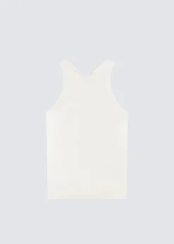 The Frankie Shop Loulou Studio Estor Silk Tank Top Ivory Online