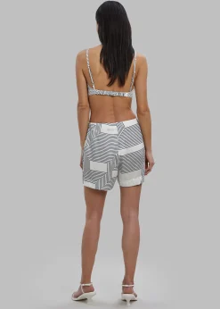 The Frankie Shop Low Classic Bra Top Print Clearance