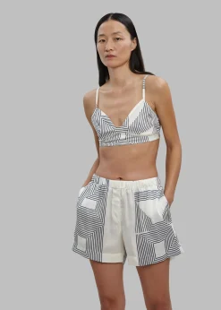 The Frankie Shop Low Classic Bra Top Print Clearance