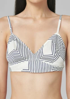 The Frankie Shop Low Classic Bra Top Print Clearance
