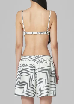The Frankie Shop Low Classic Bra Top Print Clearance