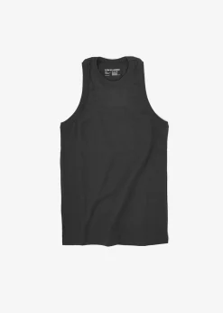 The Frankie Shop Low Classic Jersey Sleeveless Top Charcoal Outlet