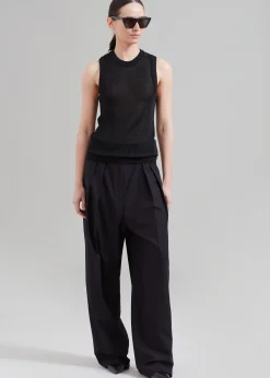The Frankie Shop Low Classic Resort Sleeveless Top Black Outlet