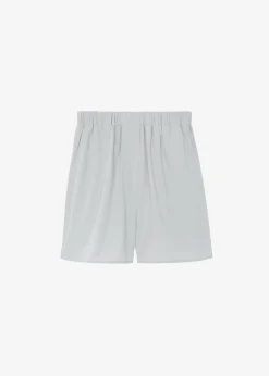 The Frankie Shop Lui Cotton Boxer Short Ice Outlet