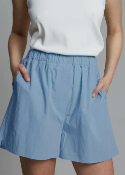 The Frankie Shop Lui Organic Cotton Boxer Short Blue Hot