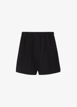 The Frankie Shop Lui Organic Cotton Boxer Short Black Discount