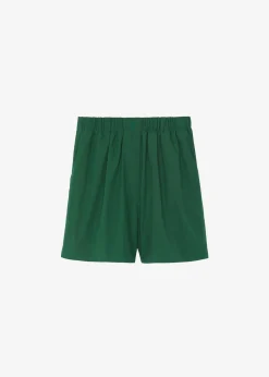 The Frankie Shop Lui Organic Cotton Boxer Short Hunter Green Sale