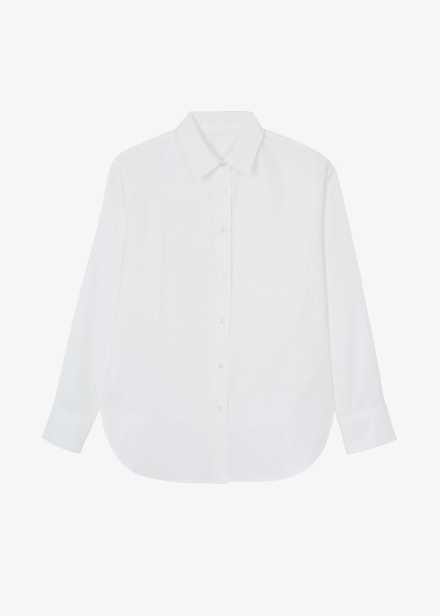 The Frankie Shop Lui White Shirt White Stripe New