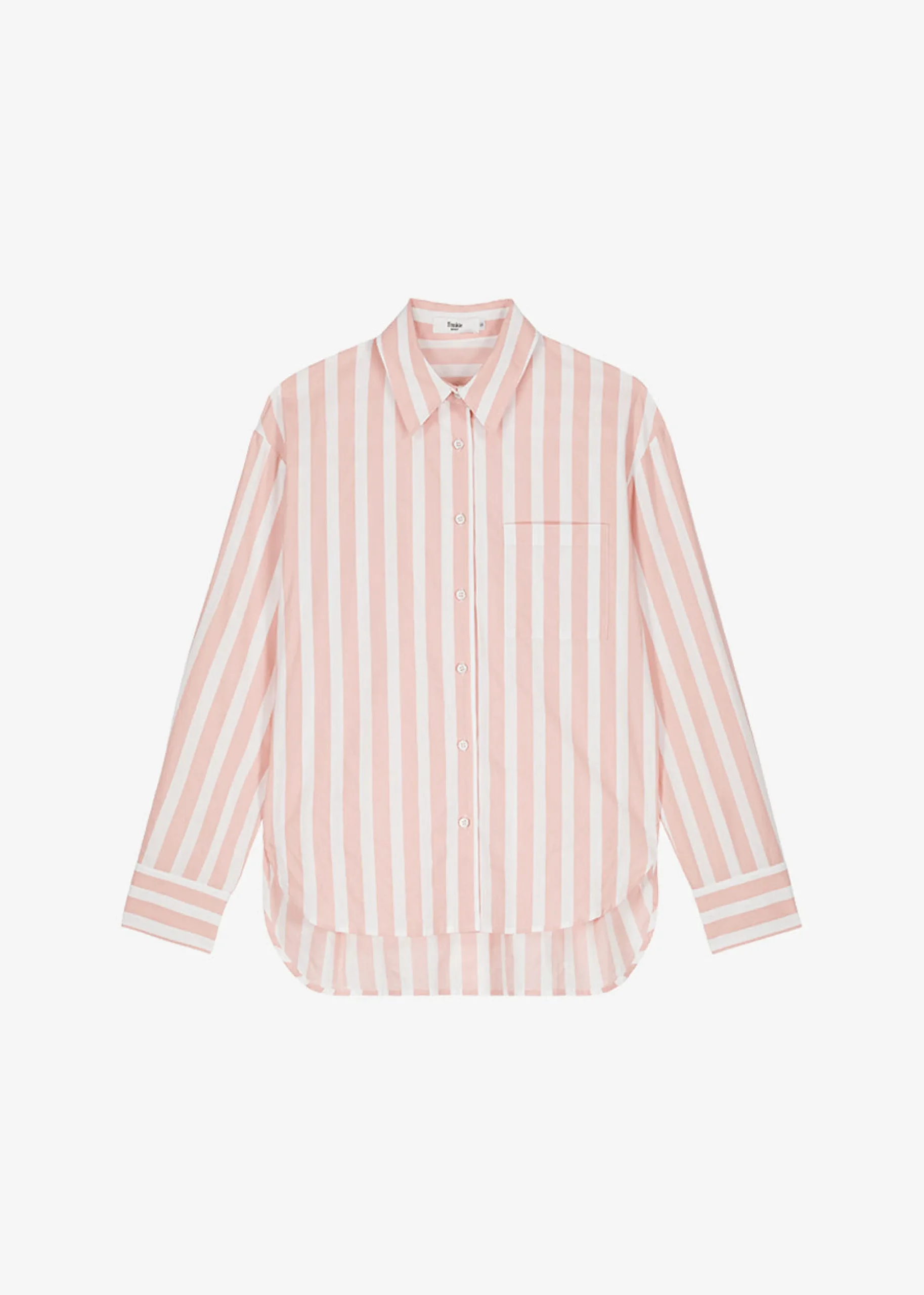 The Frankie Shop Lui Wide Stripes Shirt Pink Online