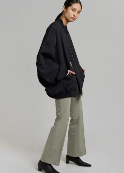 The Frankie Shop Lumi Bomber Jacket Black Outlet