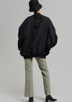 The Frankie Shop Lumi Bomber Jacket Black Outlet