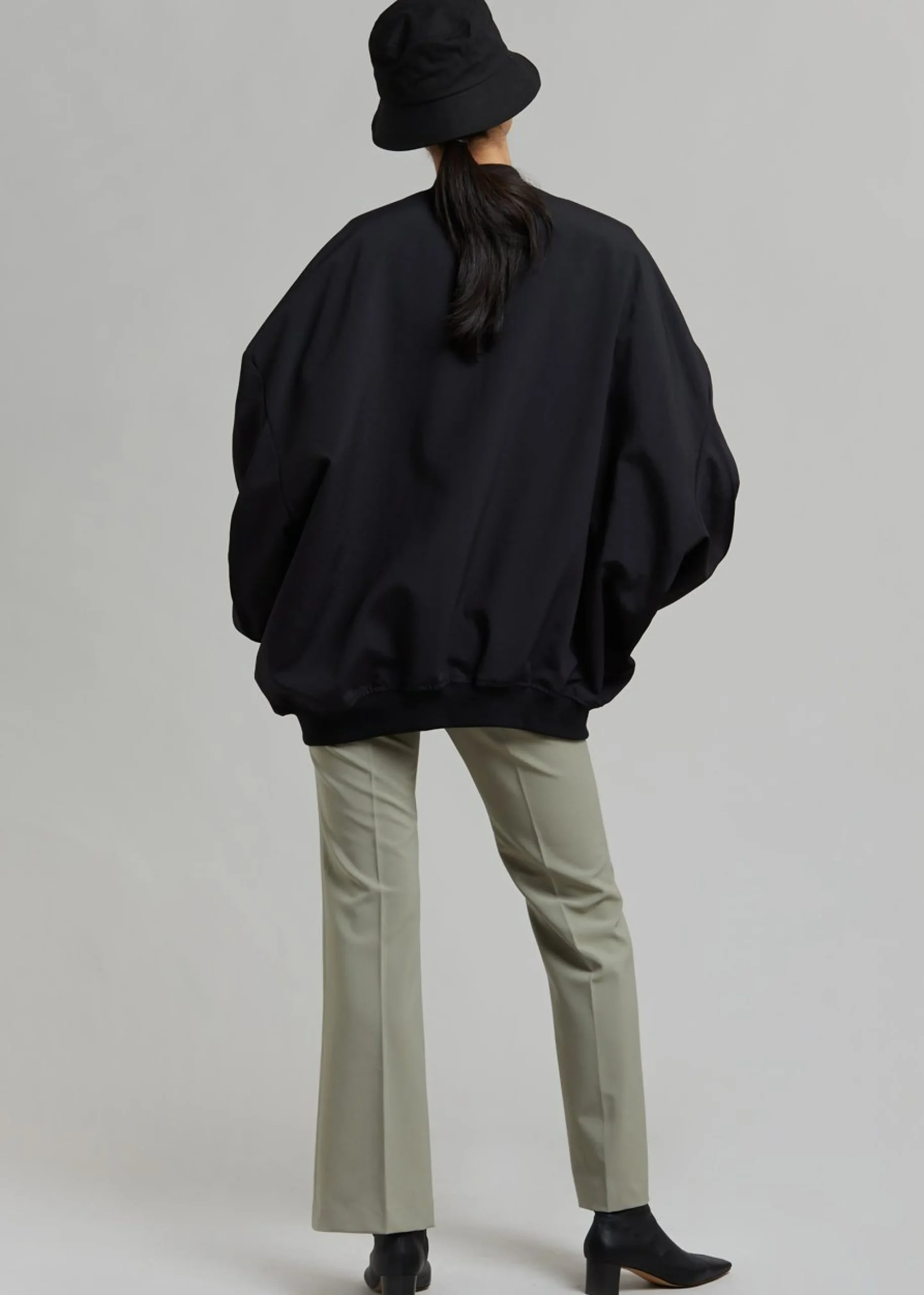 The Frankie Shop Lumi Bomber Jacket Black Outlet