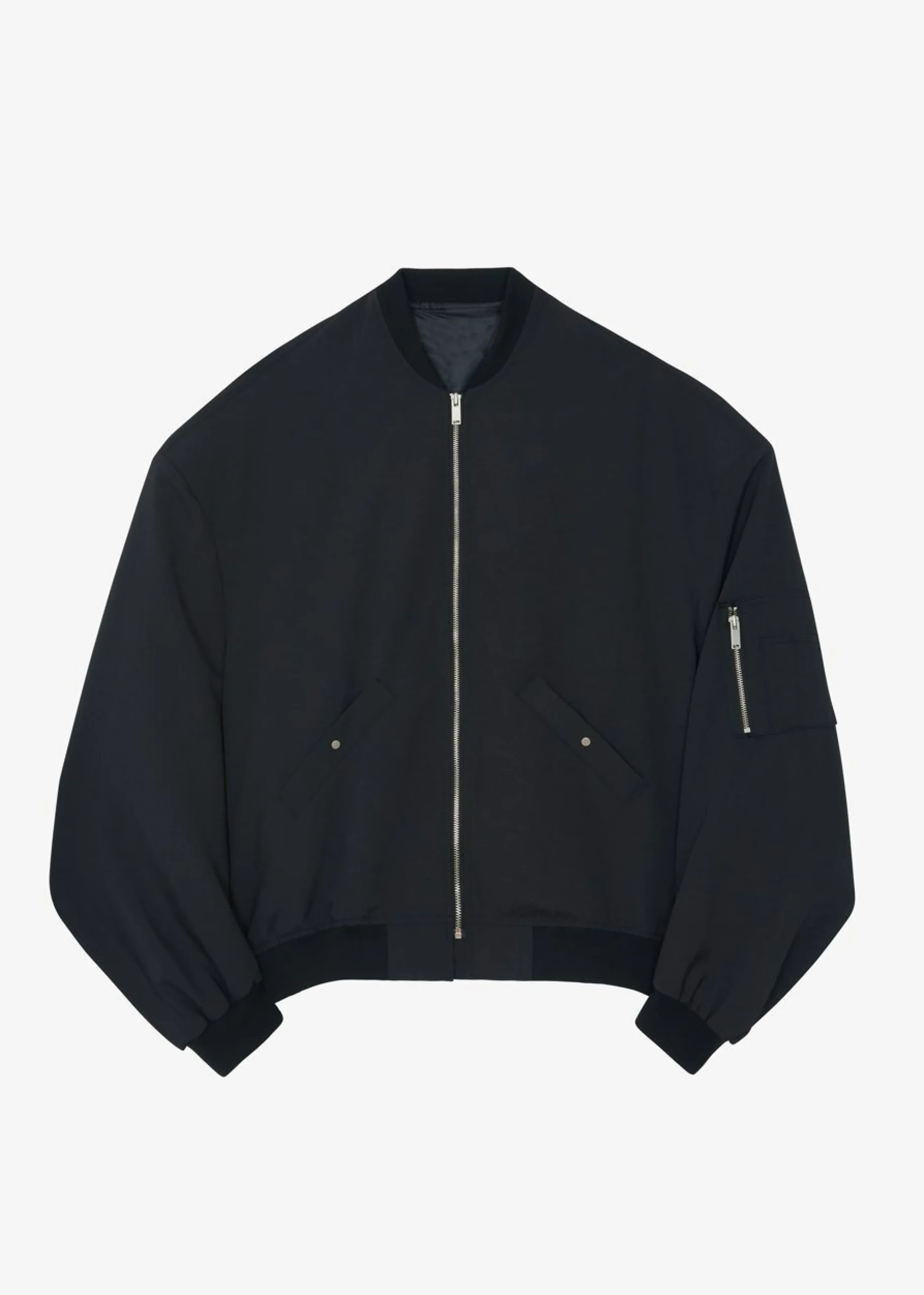 The Frankie Shop Lumi Bomber Jacket Black Outlet