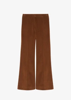 The Frankie Shop Lydian Corduroy Flare Pants Brown New