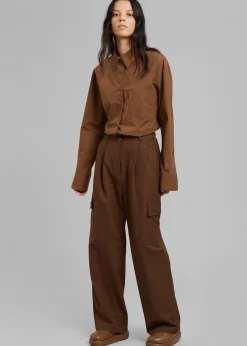 The Frankie Shop Maesa Cargo Pants Brown Hot