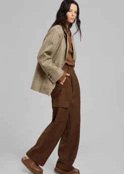 The Frankie Shop Maesa Cargo Pants Brown Hot