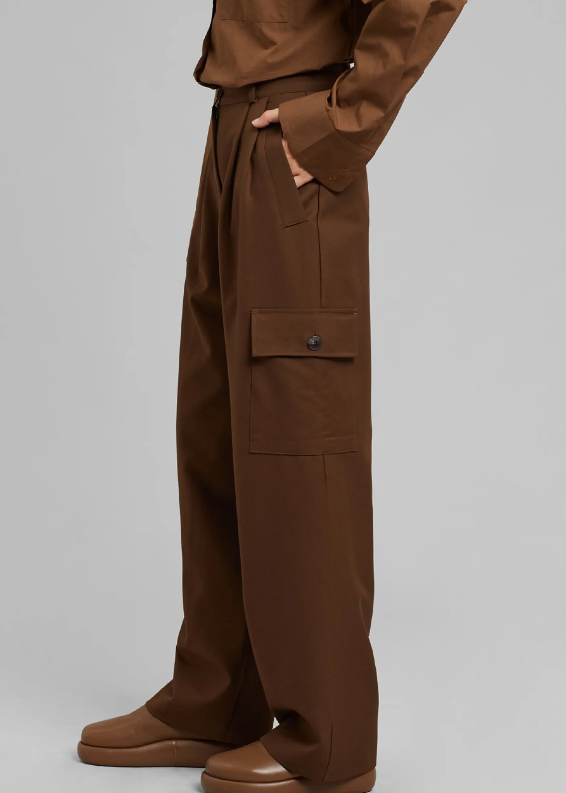 The Frankie Shop Maesa Cargo Pants Brown Hot