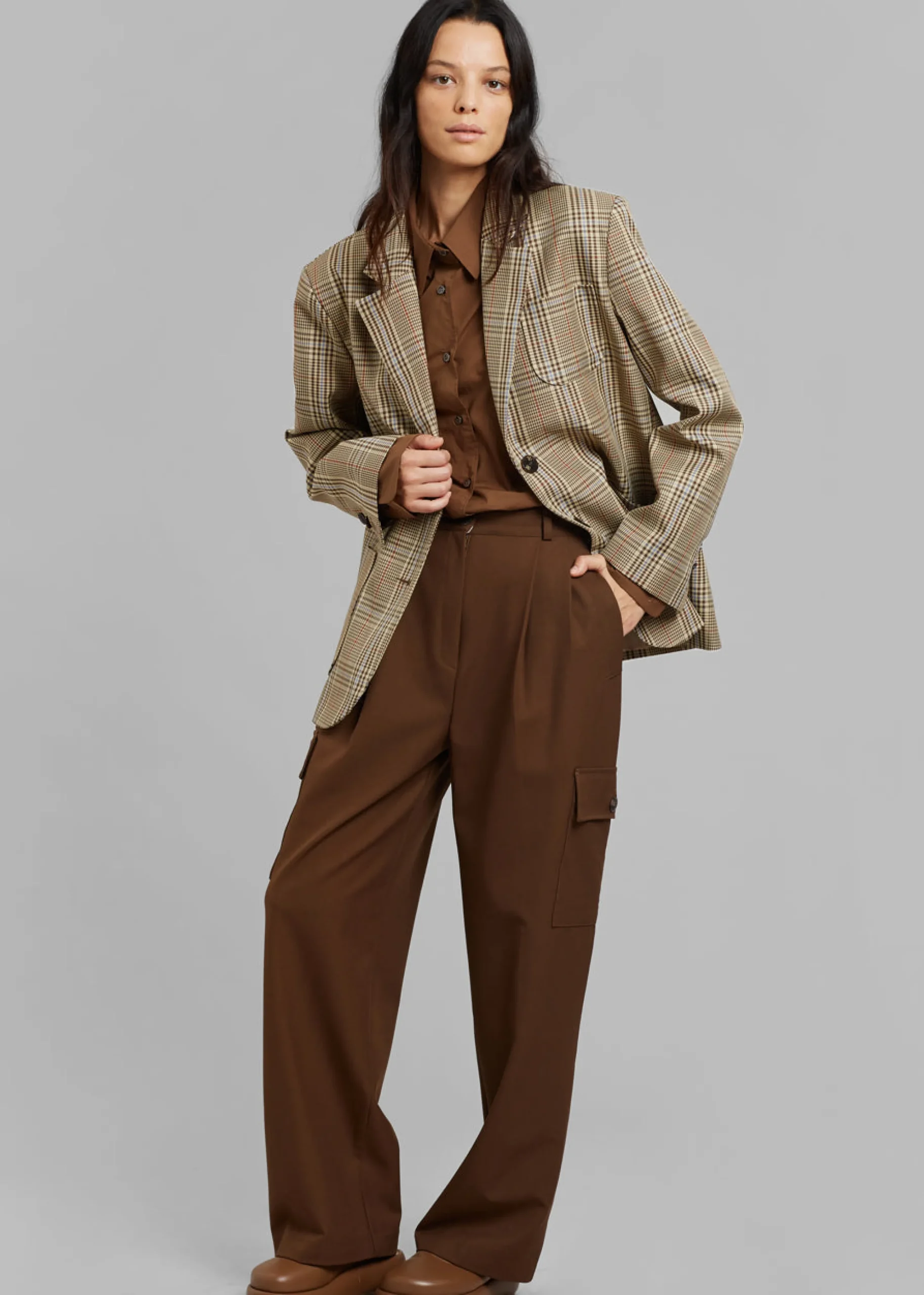 The Frankie Shop Maesa Cargo Pants Brown Hot