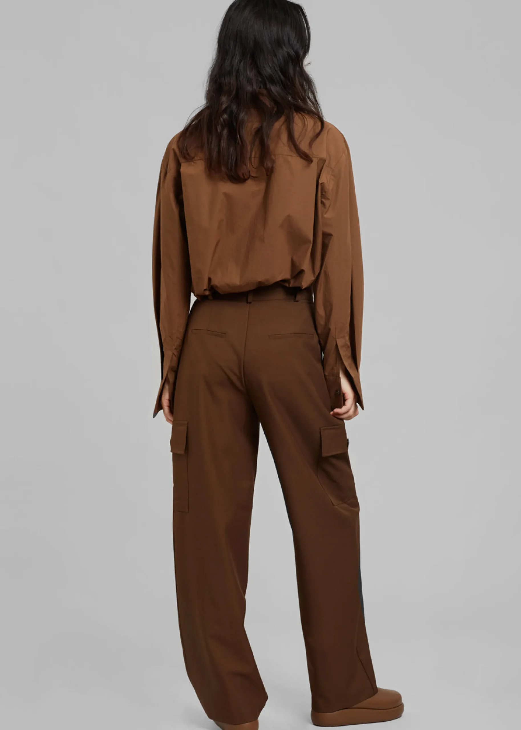 The Frankie Shop Maesa Cargo Pants Brown Hot