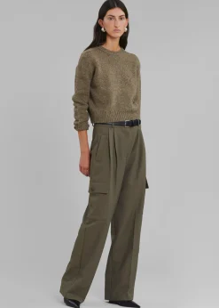 The Frankie Shop Maesa Cargo Pants Olive Best