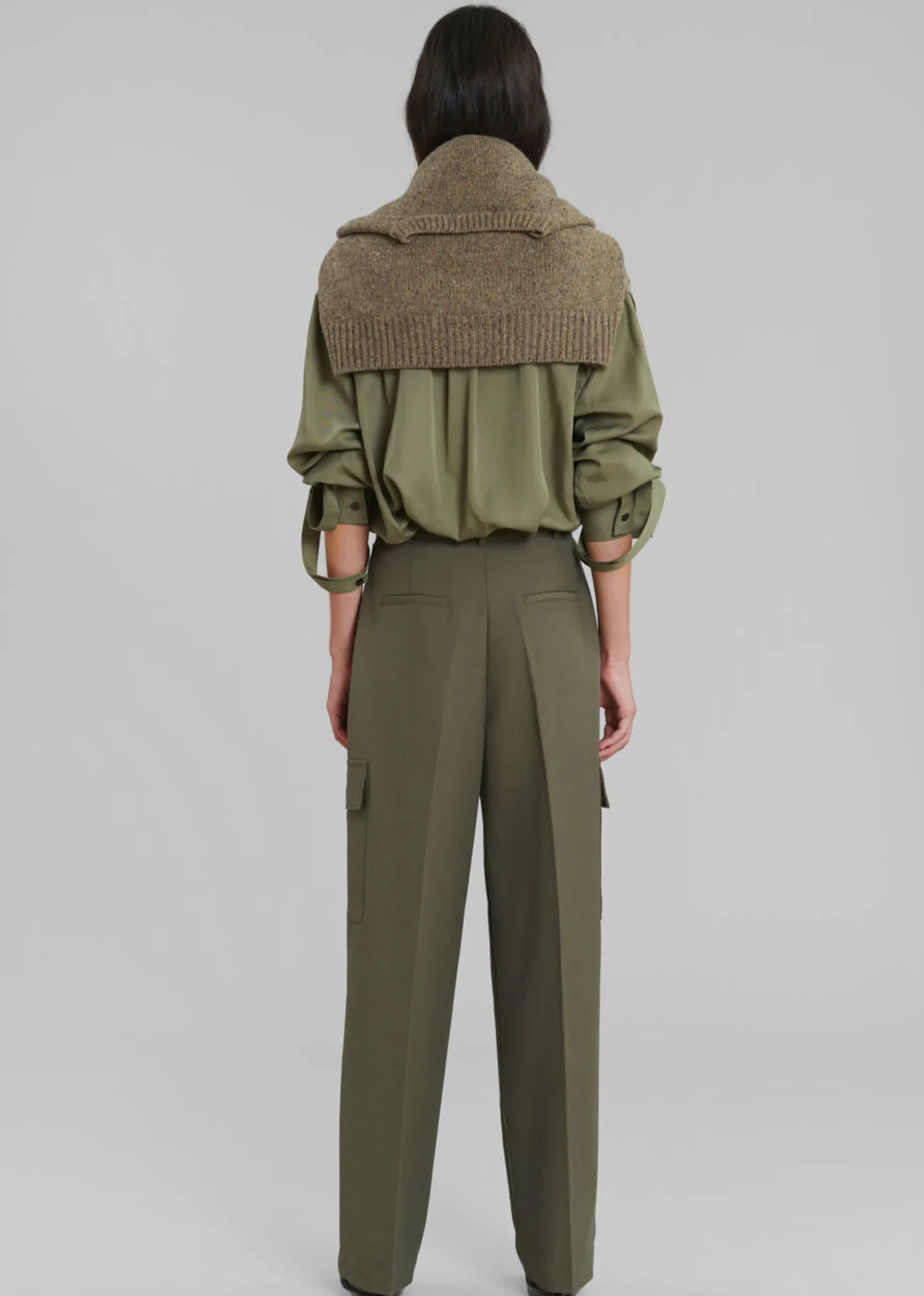 The Frankie Shop Maesa Cargo Pants Olive Best