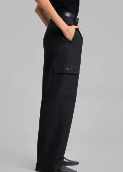 The Frankie Shop Maesa Cargo Pants Black Hot