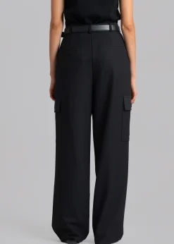 The Frankie Shop Maesa Cargo Pants Black Hot