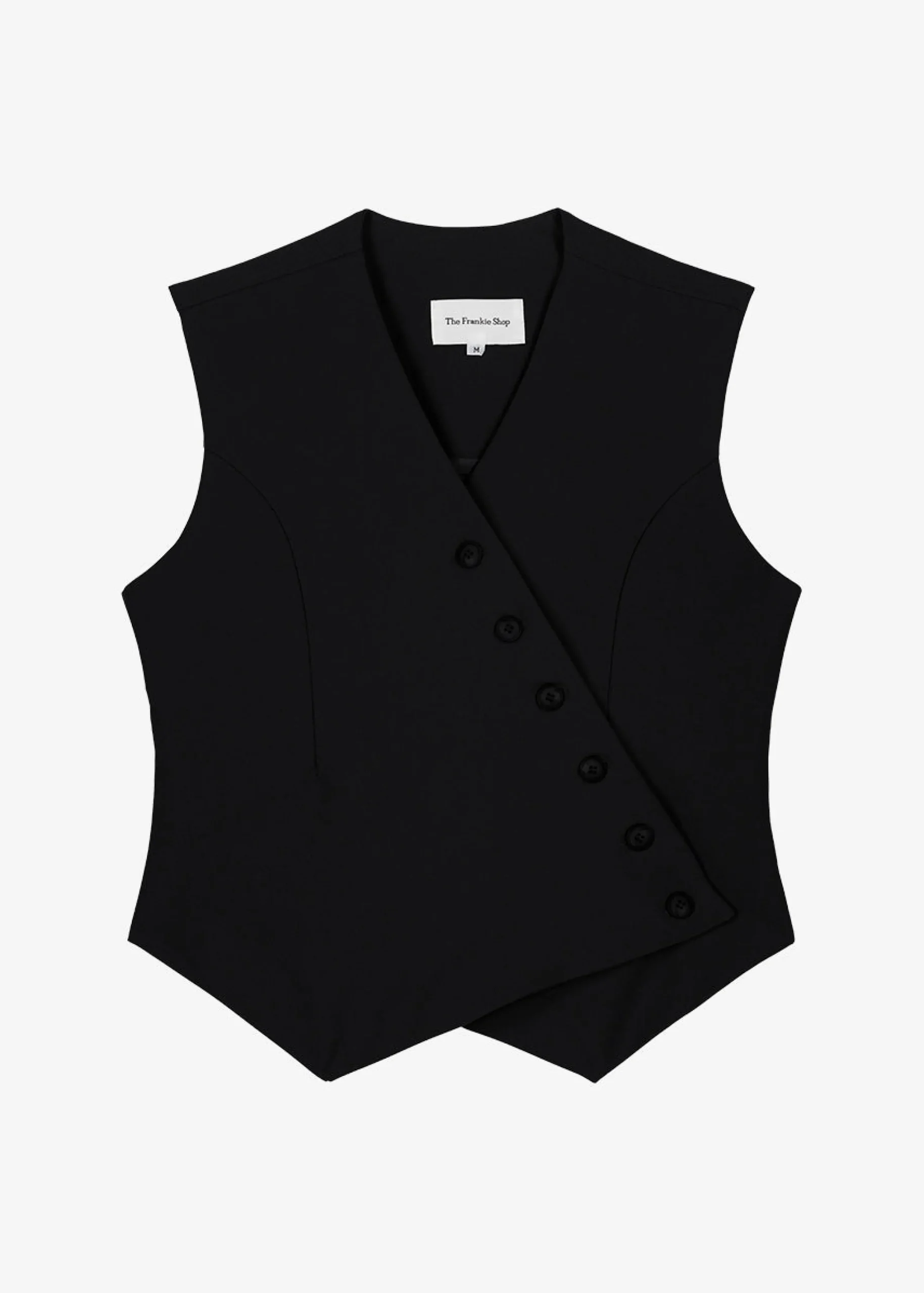 The Frankie Shop Maesa Cross Vest Black Best