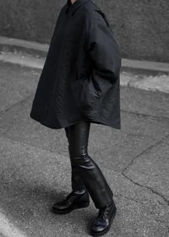 The Frankie Shop Maine Padded Shirt Jacket Black Best