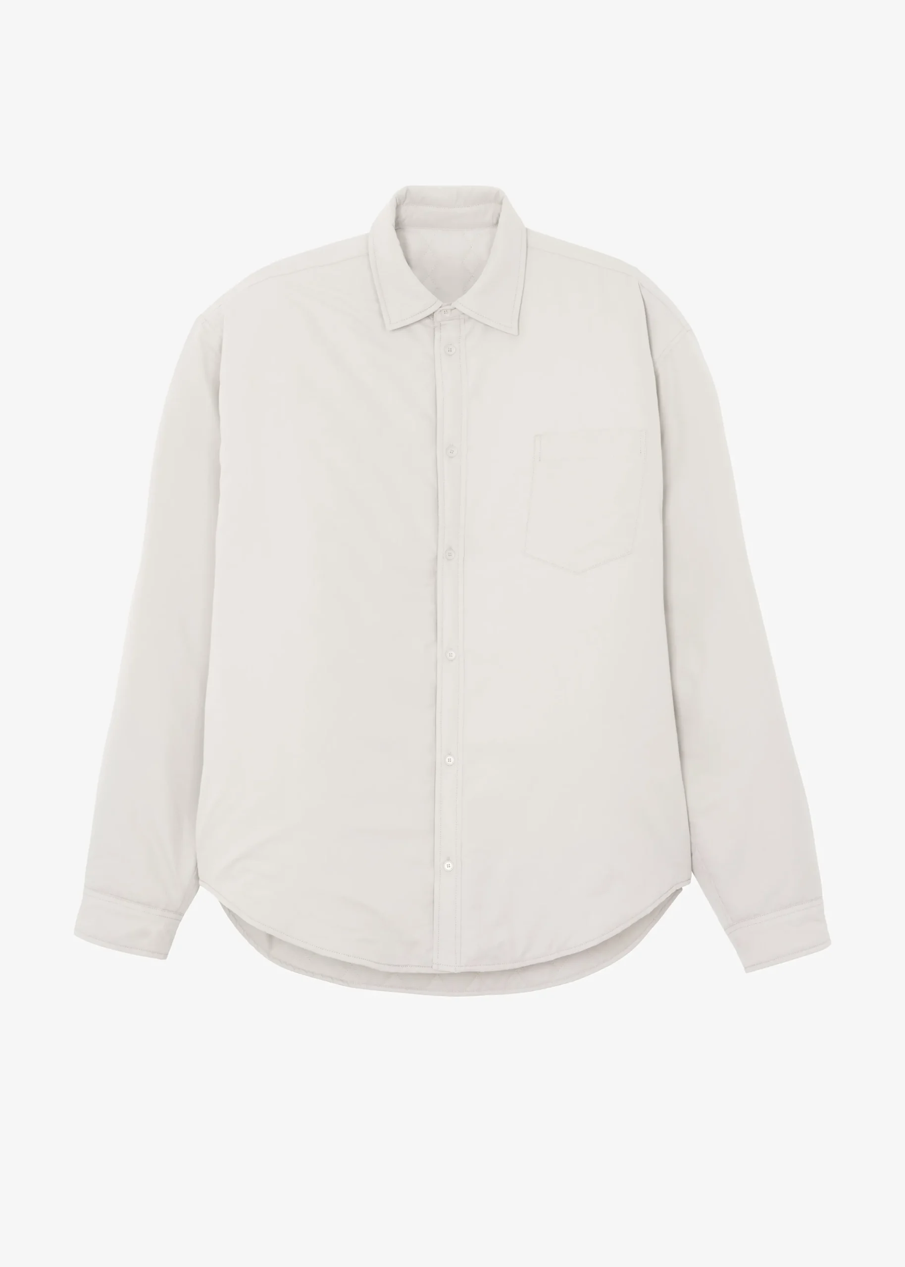 The Frankie Shop Maine Padded Shirt Jacket Beige Outlet