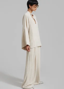 The Frankie Shop Malene Birger Lomaria Blouse Undyed Discount