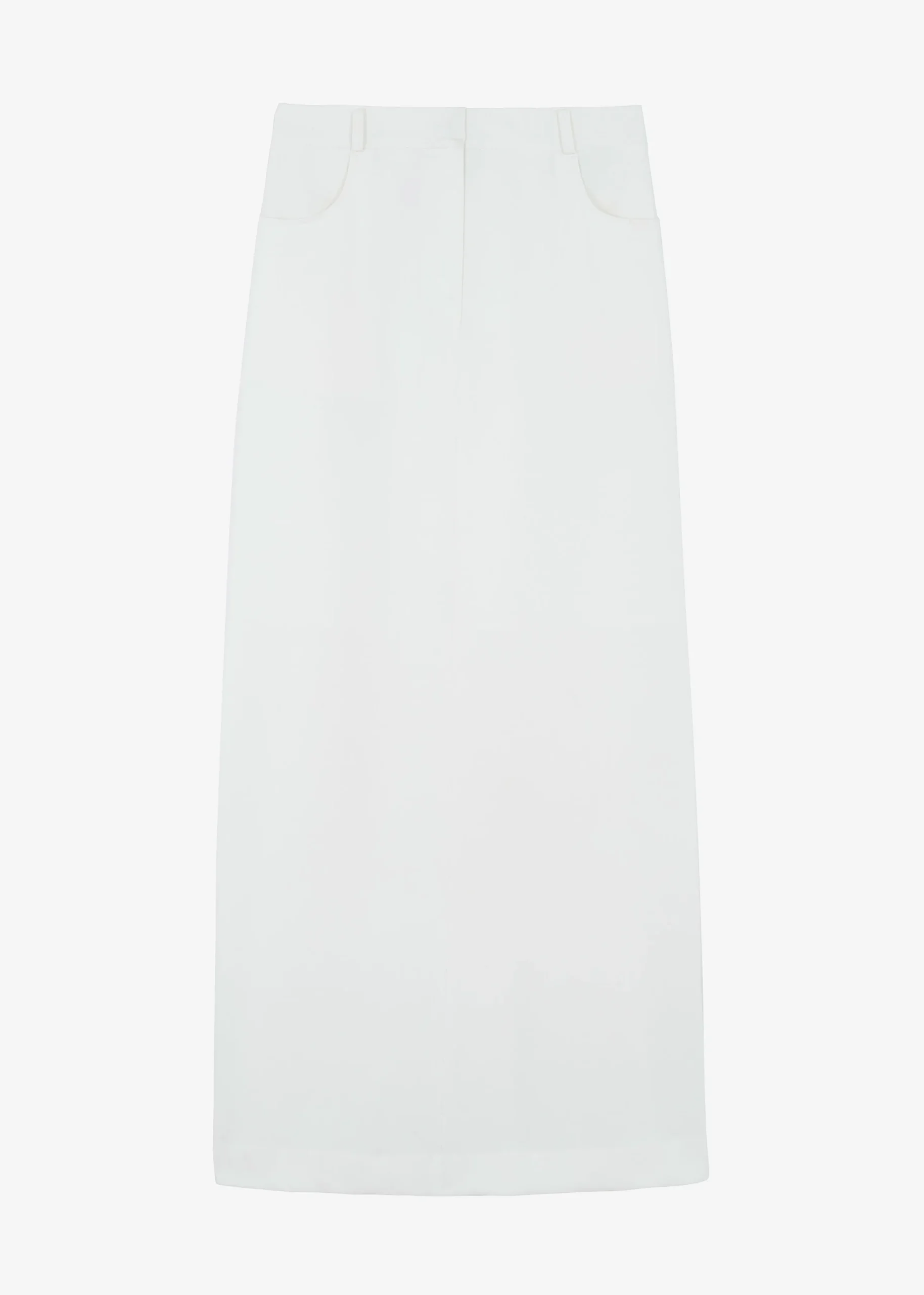The Frankie Shop Malvo Long Pencil Skirt White