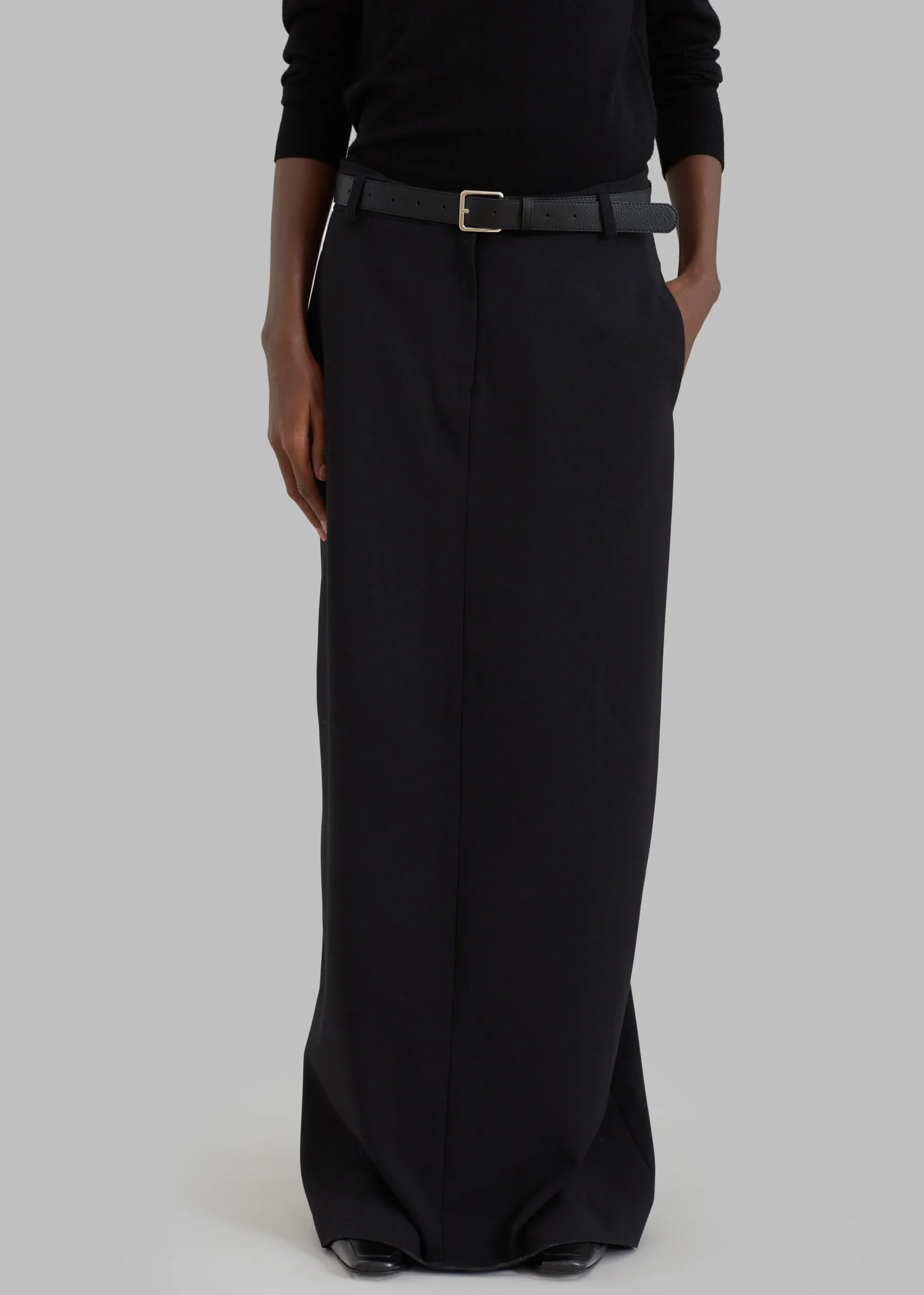 The Frankie Shop Malvo Long Pencil Skirt Black Sale