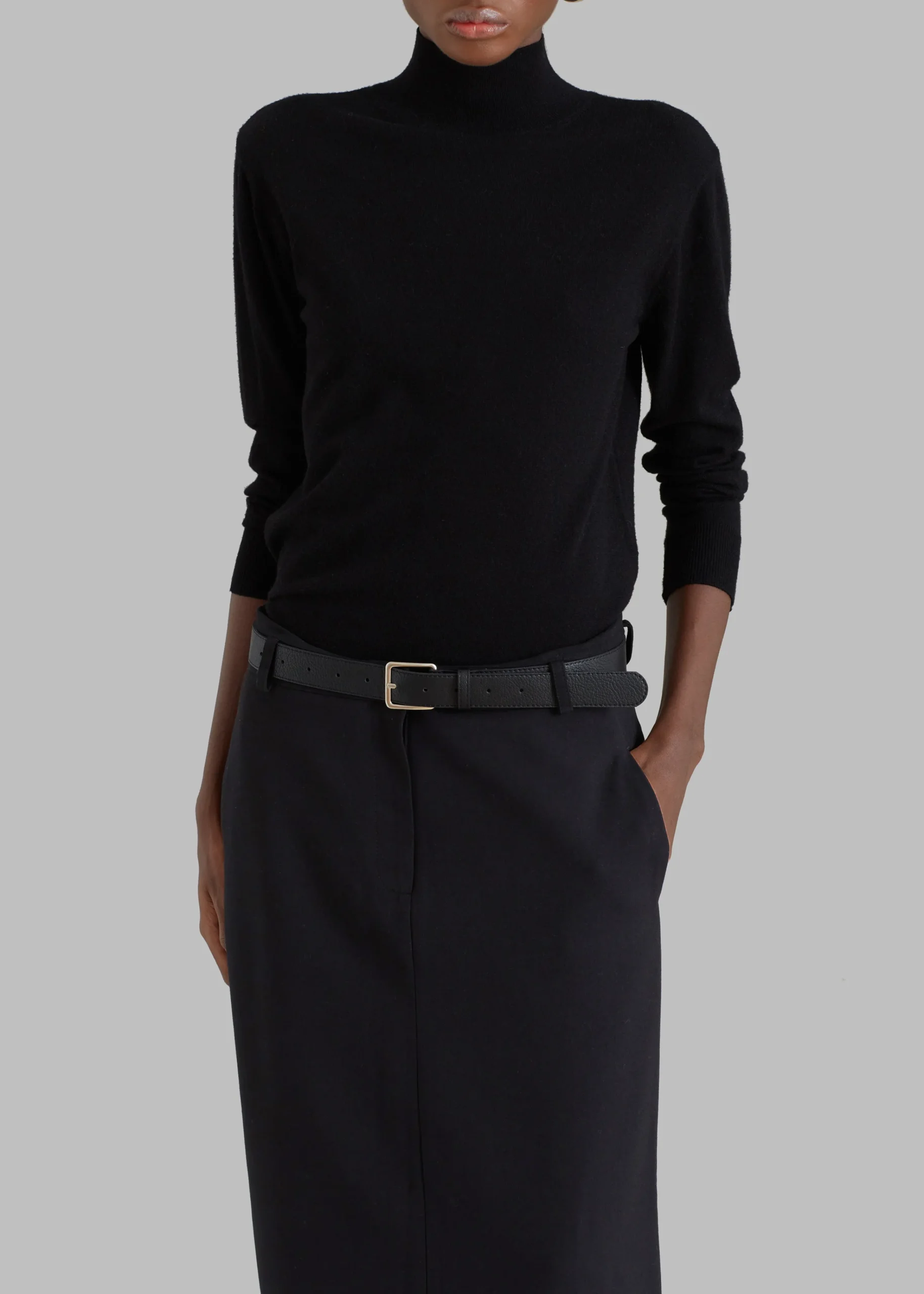 The Frankie Shop Malvo Long Pencil Skirt Black Sale