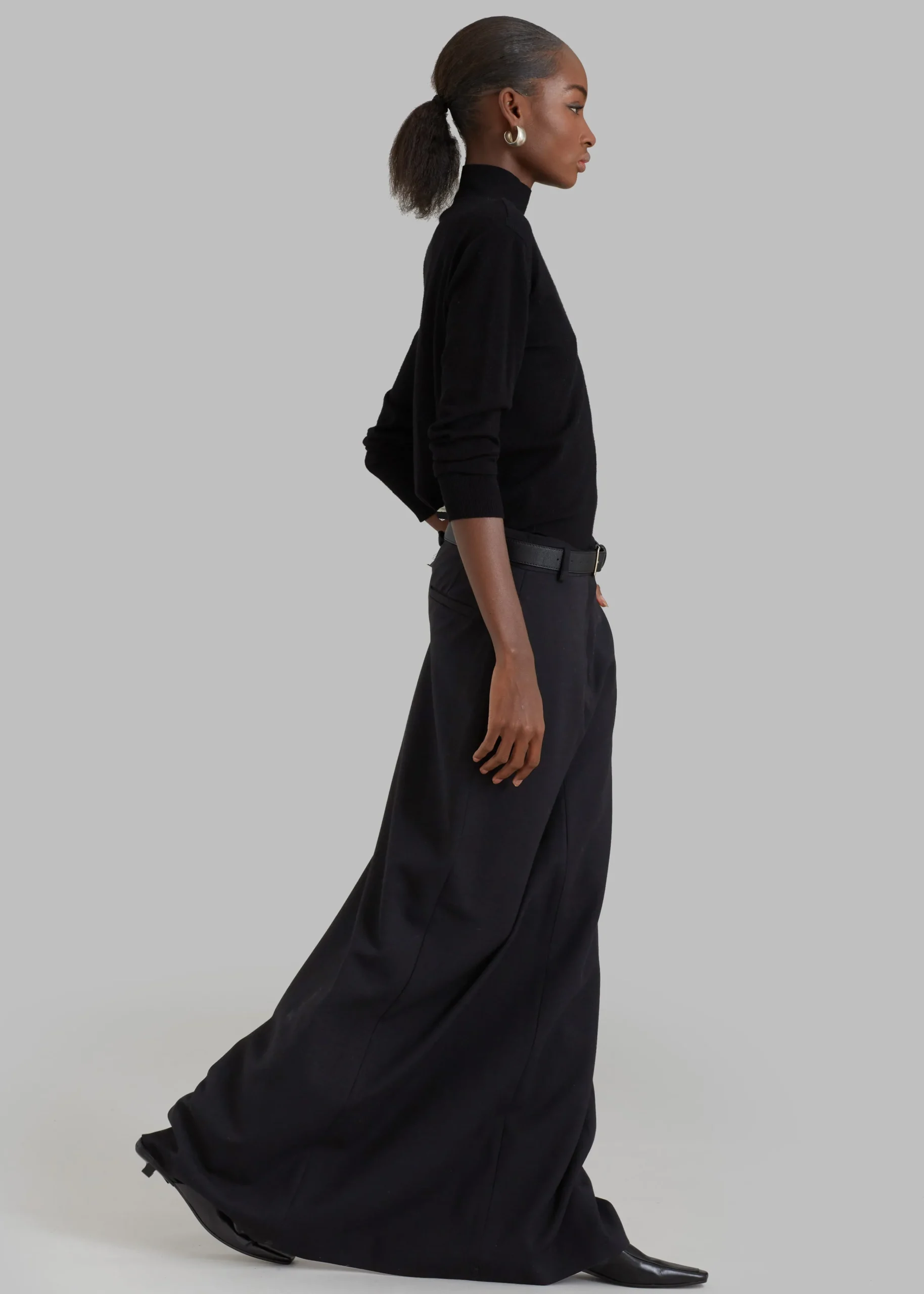 The Frankie Shop Malvo Long Pencil Skirt Black Sale