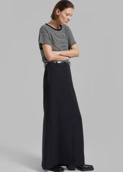 The Frankie Shop Malvo Long Pencil Skirt Black Sale