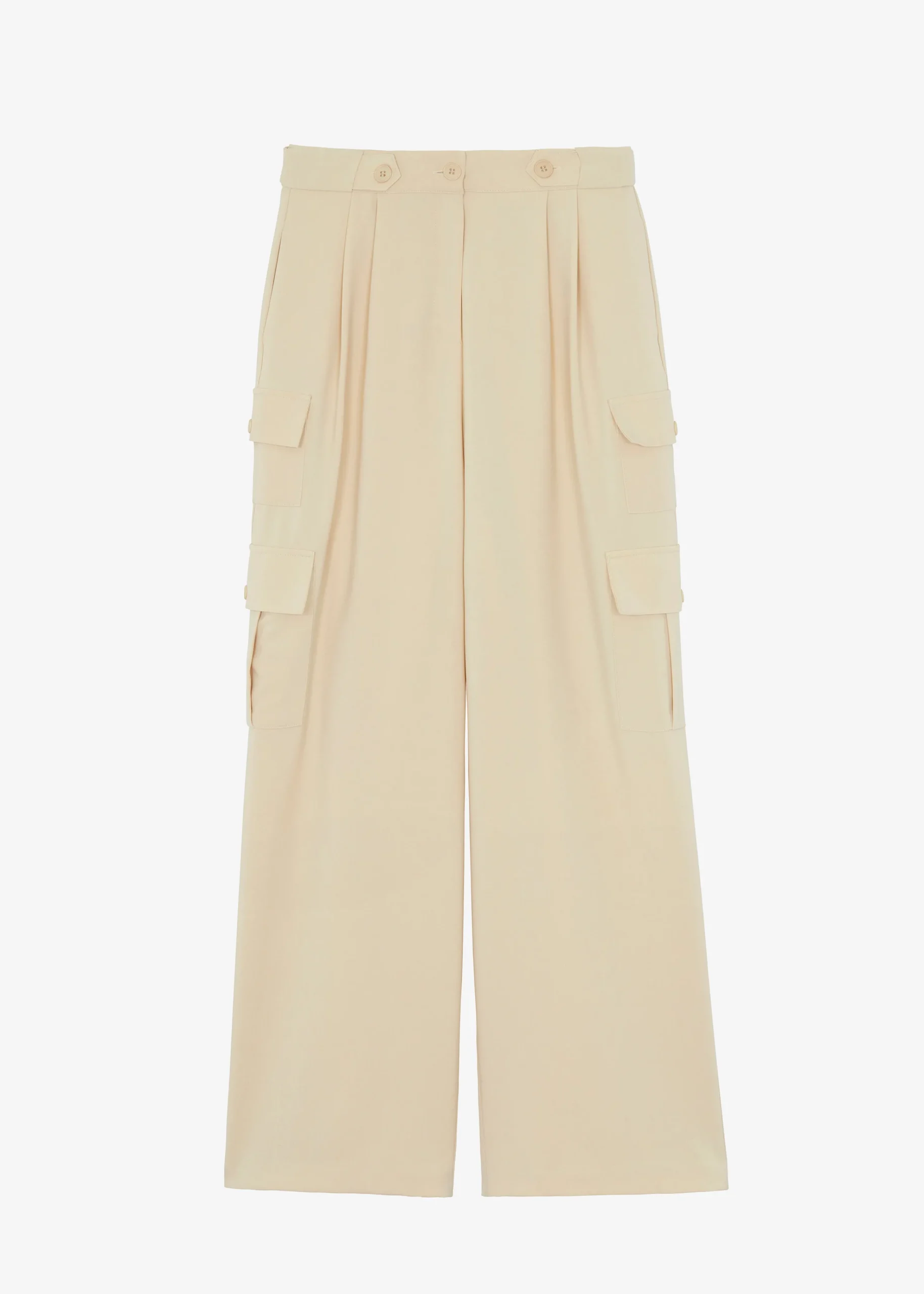 The Frankie Shop Manye Fluid Cargo Pants Beige Sale