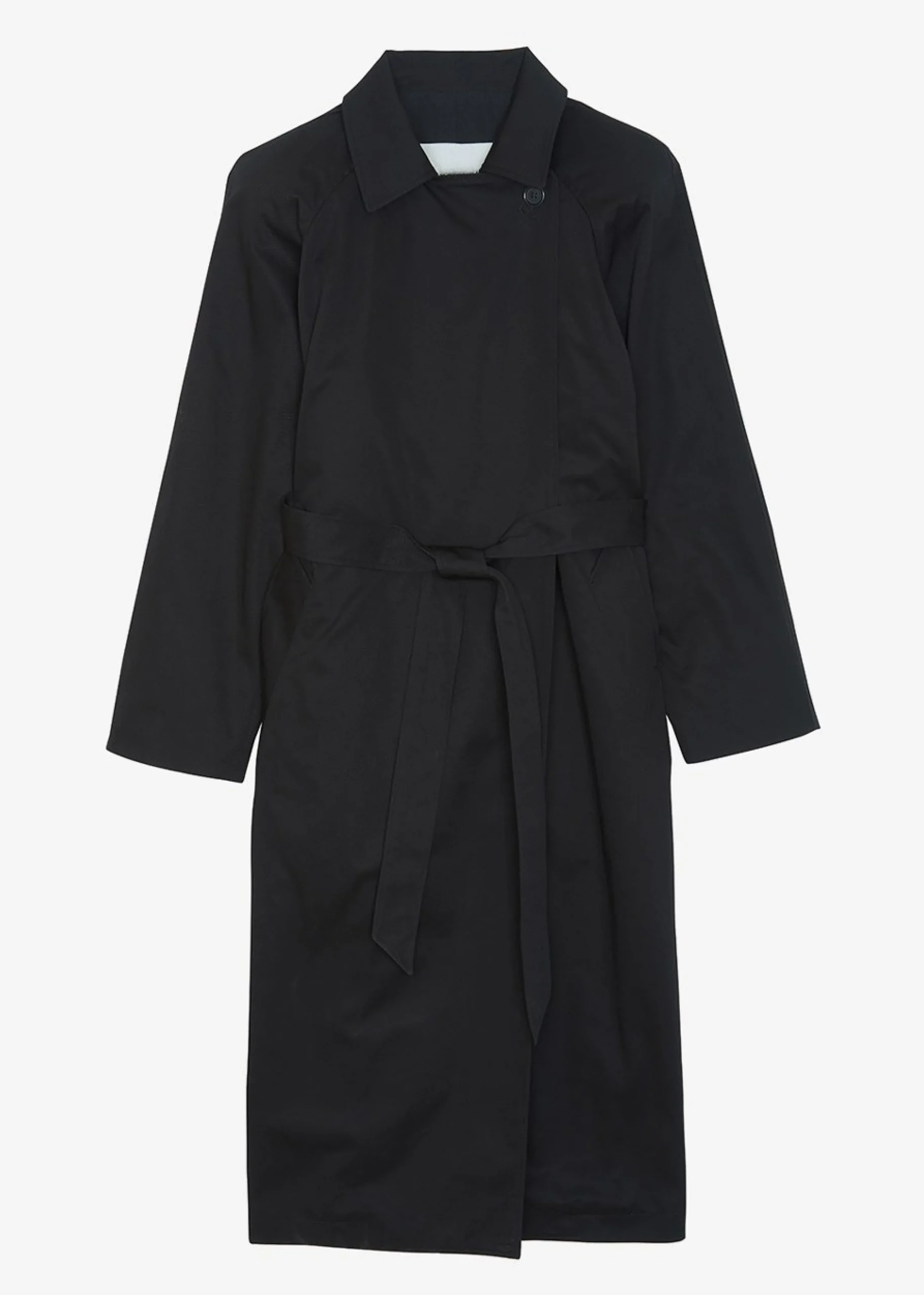 The Frankie Shop Marisol Box Shoulder Trench Black Outlet