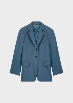 The Frankie Shop Marquesa Blazer Slate Grey New