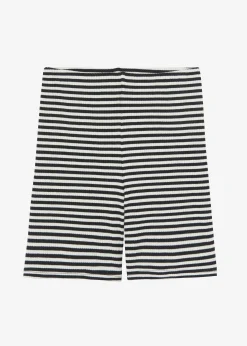 The Frankie Shop Martina Knit Shorts Black Stripe Sale