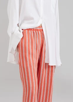 The Frankie Shop Matin Isola Wide Leg Pant Red Stripe Outlet