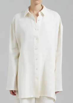 The Frankie Shop Matin Supersized Shirt Natural Best