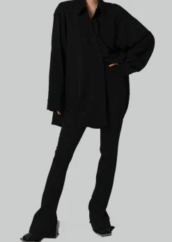 The Frankie Shop Mayim Oversized Shirt Black Discount