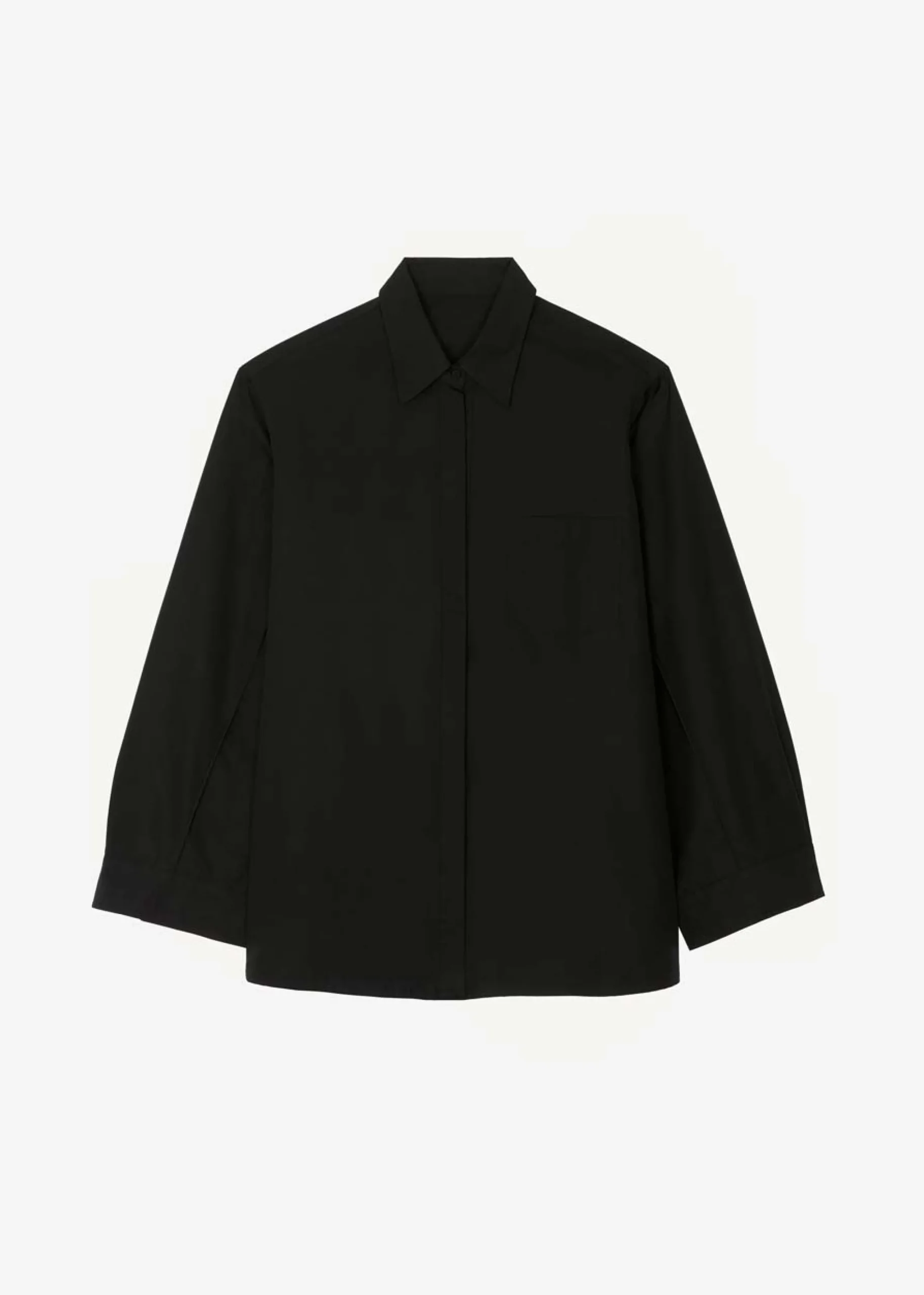The Frankie Shop Mayim Oversized Shirt Black Discount