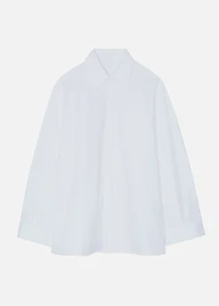 The Frankie Shop Mayim Oversized Shirt White New