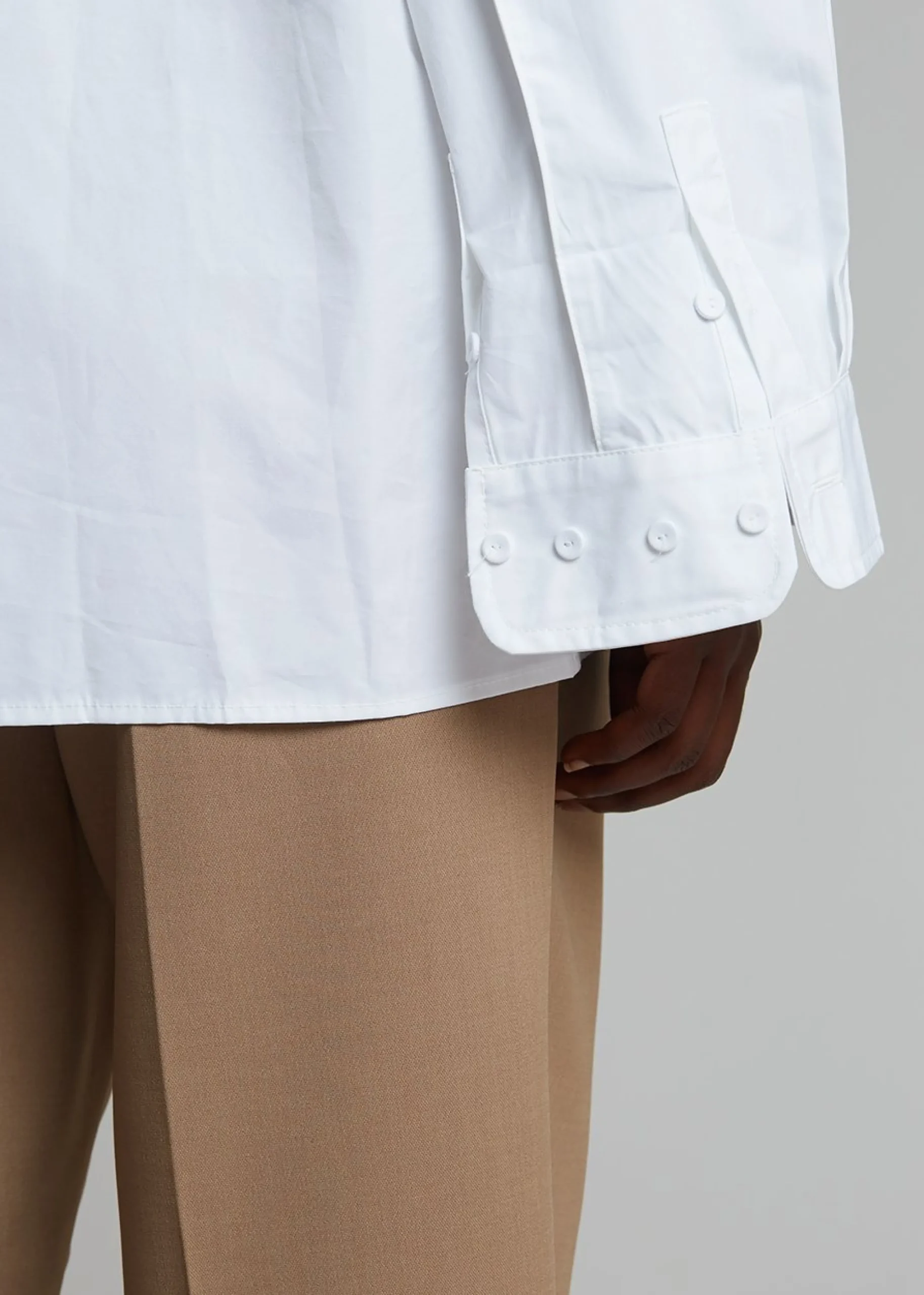 The Frankie Shop Mayim Oversized Shirt White New